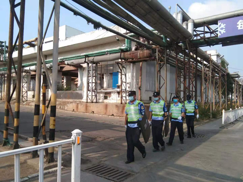 華潤雪花啤酒廠執勤巡邏